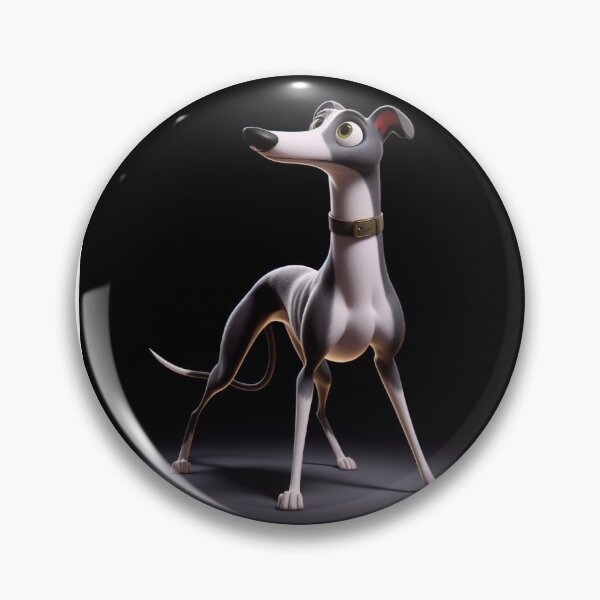 Aperçu de l'œuvre Chien lévrier gris et blanc créée et vendue par cladicli.