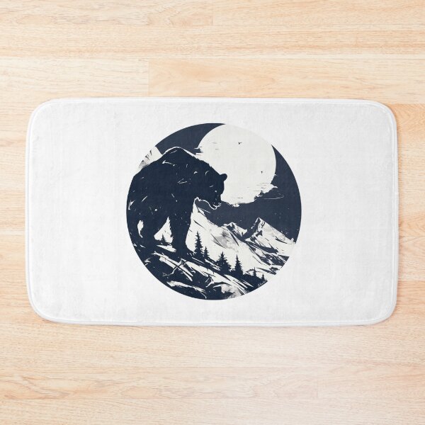 Item preview, Silhouette black and white bear // Aesthetic bear // bear Portrait // yin yang designed and sold by SMARTKIT  DESIGNAGENCY.