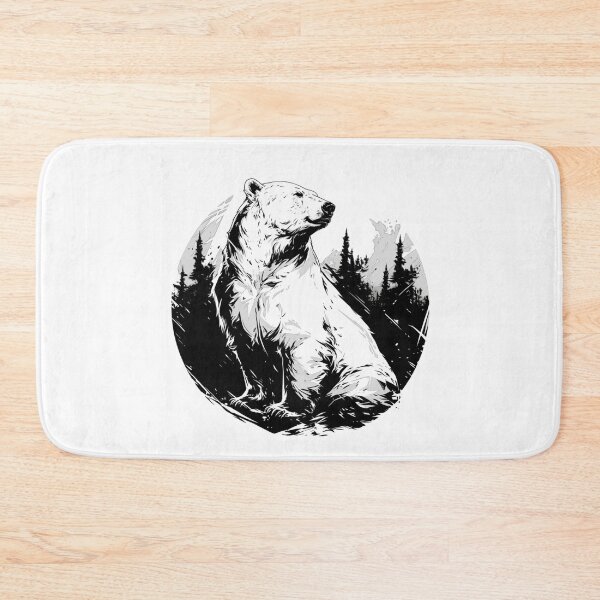 Item preview, Silhouette black and white bear // Aesthetic bear // bear Portrait // yin yang designed and sold by SMARTKIT  DESIGNAGENCY.