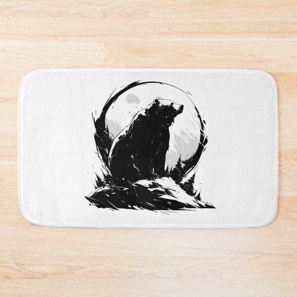 Item preview, Silhouette black and white bear // Aesthetic bear // bear Portrait // yin yang designed and sold by SMARTKIT  DESIGNAGENCY.