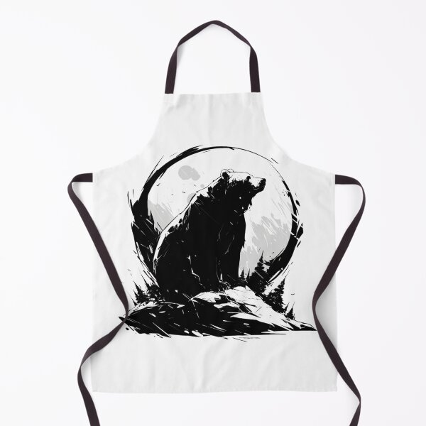 Item preview, Silhouette black and white bear // Aesthetic bear // bear Portrait // yin yang designed and sold by SMARTKIT DESIGNAGENCY.