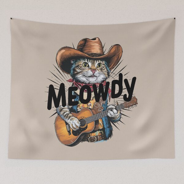 Item preview, Meowdy cowboy designed and sold by JansenGS.