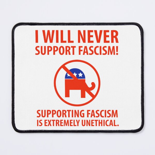 Item preview, I will never support fascism designed and sold by Rachel the Artist .