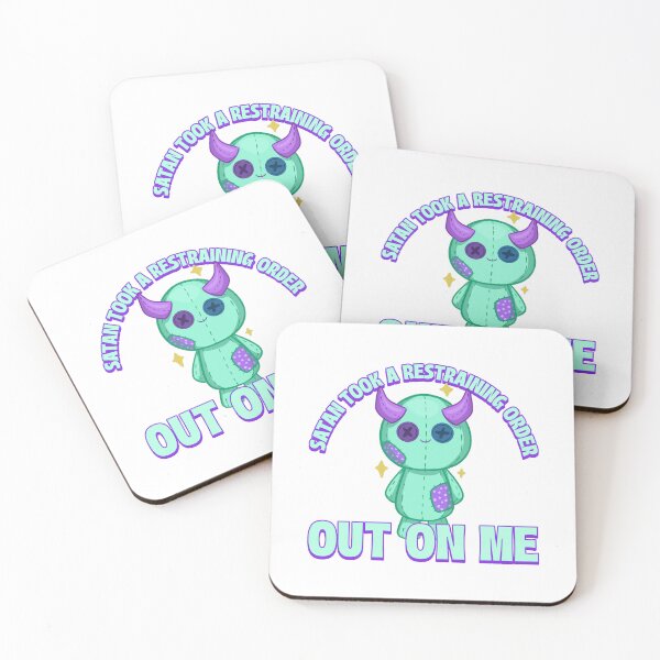 Item preview, Satan Took A Restraining Order Out On Me. designed and sold by GrufTee.