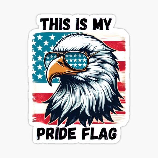 Item preview, This Is My Pride Flag USA American 4th of July Eagle Patriotic designed and sold by bingoshop7.