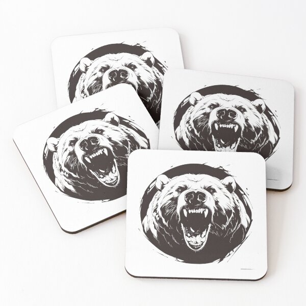 Item preview, Silhouette black and white bear // Aesthetic bear // bear Portrait // yin yang designed and sold by SMARTKIT  DESIGNAGENCY.