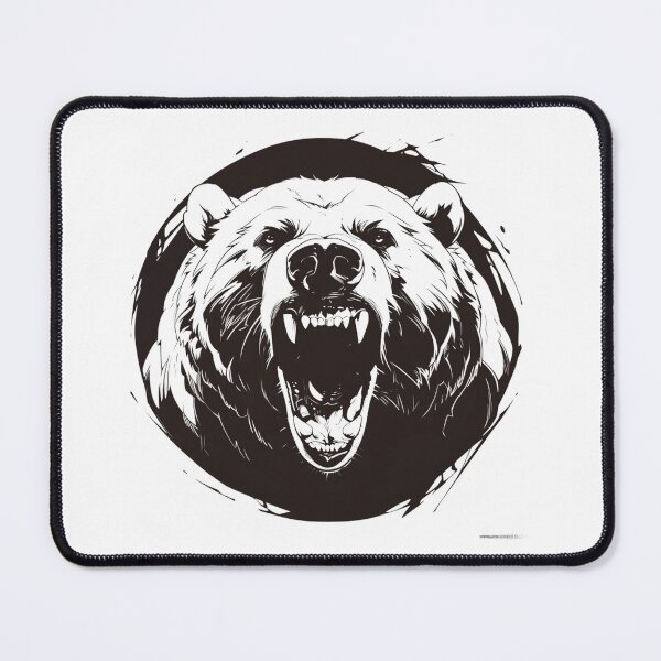 Item preview, Silhouette black and white bear // Aesthetic bear // bear Portrait // yin yang designed and sold by SMARTKIT  DESIGNAGENCY.