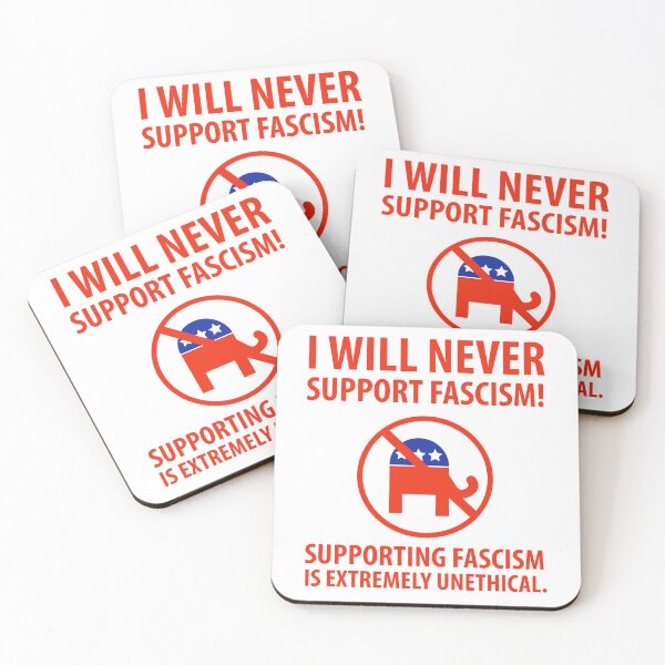 Item preview, I will never support fascism designed and sold by Rachel the Artist .