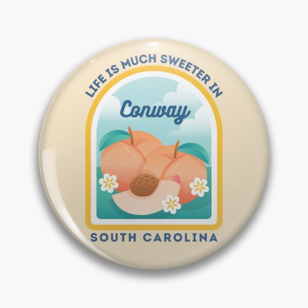 Item preview, Conway South Carolina SC Peach Tourist Souvenir T-Shirt designed and sold by carolinafound.