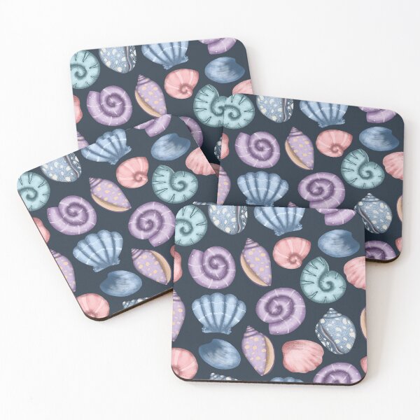Item preview, Sea treasures seamless pattern designed and sold by pinkyfish1010.