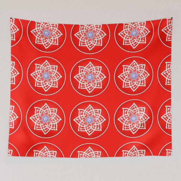 Item preview, Hridaya kamalam kolam/muggu/Rangoli - Red Color designed and sold by ShreecreatE.