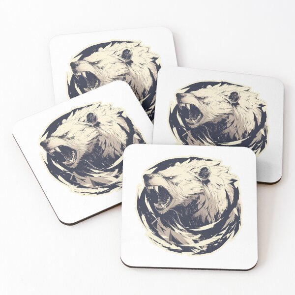 Item preview, Silhouette black and white bear // Aesthetic bear // bear Portrait // yin yang designed and sold by SMARTKIT  DESIGNAGENCY.