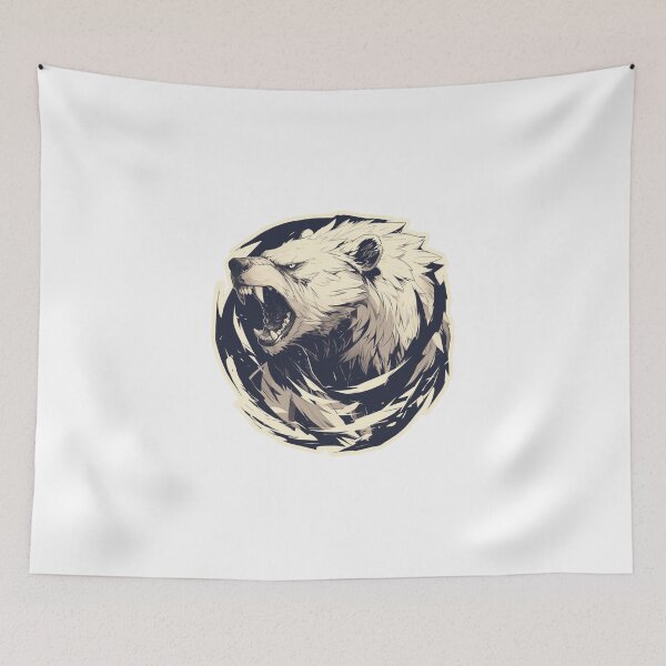 Item preview, Silhouette black and white bear // Aesthetic bear // bear Portrait // yin yang designed and sold by SMARTKIT  DESIGNAGENCY.