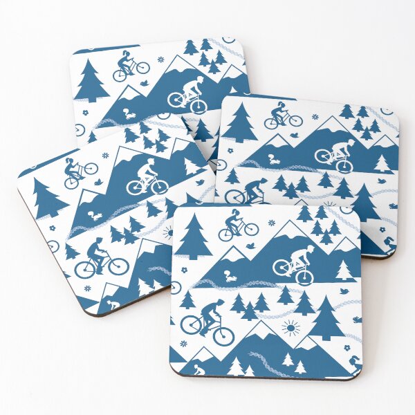 Item preview, Mountain Biking Through The Forest designed and sold by VintageStyle.