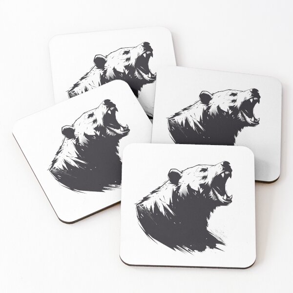 Item preview, Silhouette black and white bear // Aesthetic bear // bear Portrait // yin yang designed and sold by SMARTKIT  DESIGNAGENCY.