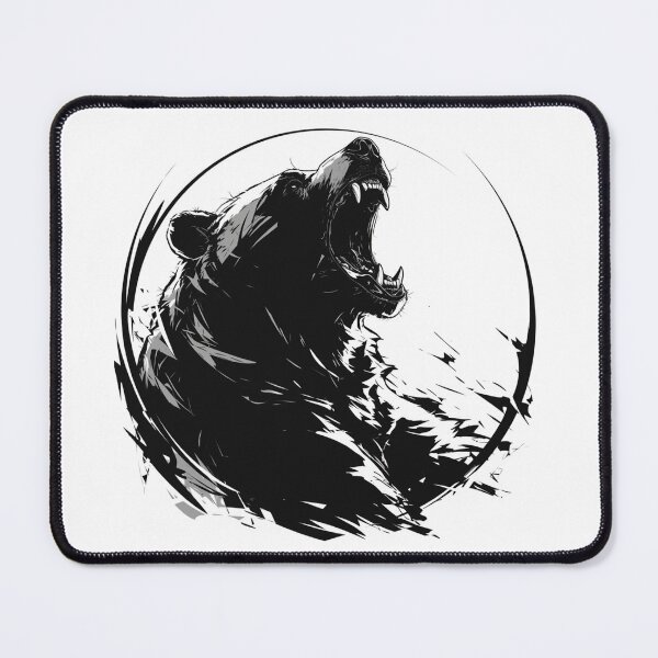 Item preview, Silhouette black and white bear // Aesthetic bear // bear Portrait // yin yang designed and sold by SMARTKIT  DESIGNAGENCY.
