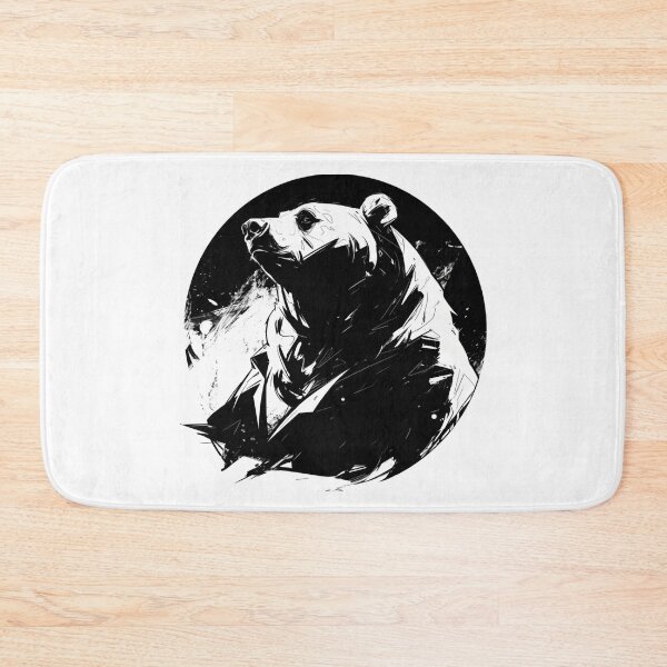 Item preview, Silhouette black and white bear // Aesthetic bear // bear Portrait // yin yang designed and sold by SMARTKIT  DESIGNAGENCY.