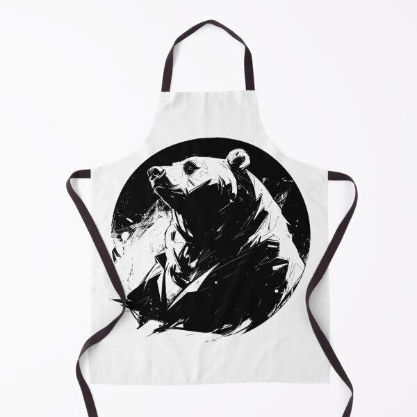 Item preview, Silhouette black and white bear // Aesthetic bear // bear Portrait // yin yang designed and sold by SMARTKIT DESIGNAGENCY.