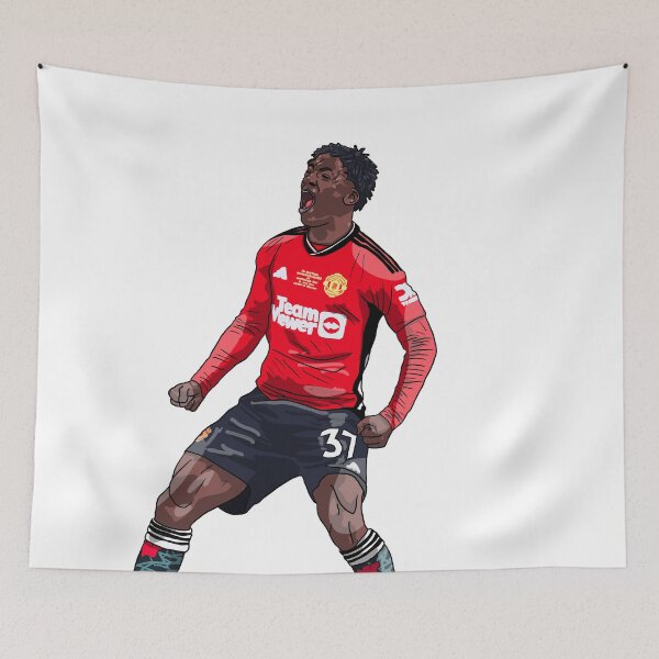 Item preview, Kobbie Mainoo Manchester United FA Cup Winners designed and sold by GrizzlyCollective.