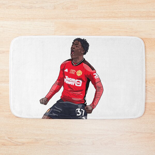 Item preview, Kobbie Mainoo Manchester United FA Cup Winners designed and sold by GrizzlyCollective.