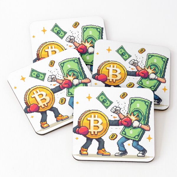 Item preview, Crypto Knockout: Bitcoin vs. Dollar designed and sold by Felix-Designer.