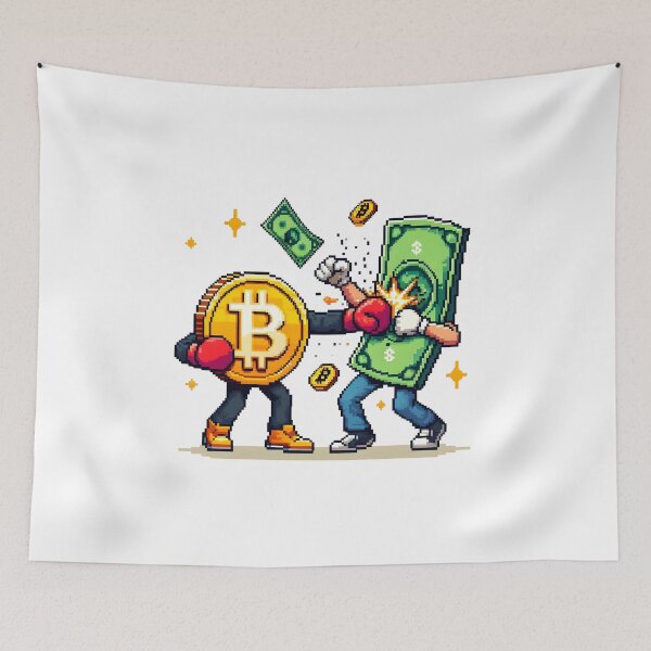 Item preview, Crypto Knockout: Bitcoin vs. Dollar designed and sold by Felix-Designer.