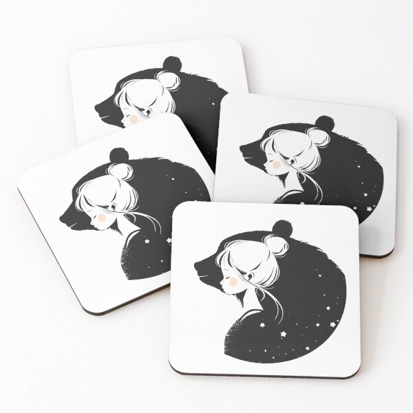 Item preview, Silhouette black and white bear // Aesthetic bear // bear Portrait // yin yang designed and sold by SMARTKIT  DESIGNAGENCY.