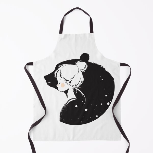 Item preview, Silhouette black and white bear // Aesthetic bear // bear Portrait // yin yang designed and sold by SMARTKIT DESIGNAGENCY.