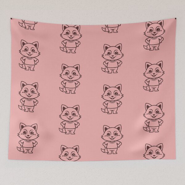 Item preview, Sketch Little Fox Foxy Standing Pajama For Kids Art designed and sold by Cr320.