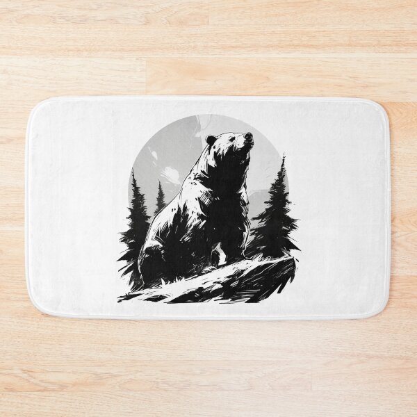 Item preview, Silhouette black and white bear // Aesthetic bear // bear Portrait // yin yang designed and sold by SMARTKIT  DESIGNAGENCY.