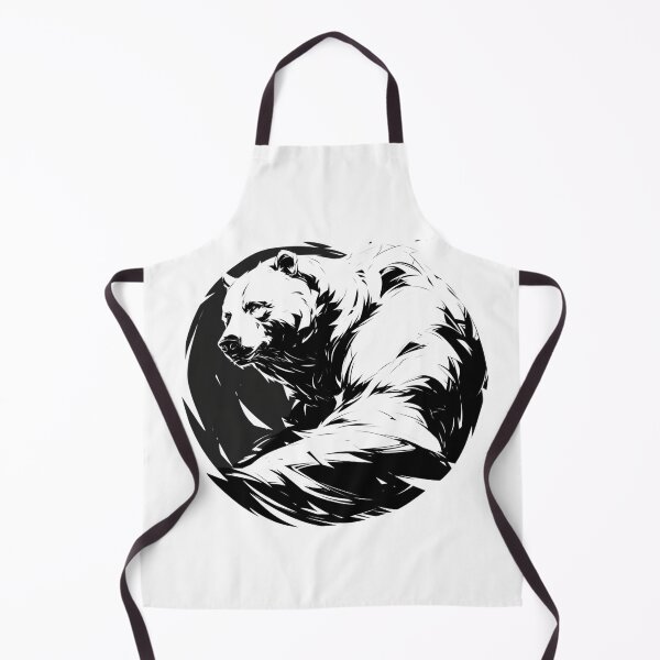 Item preview, Silhouette black and white bear // Aesthetic bear // bear Portrait // yin yang designed and sold by SMARTKIT DESIGNAGENCY.