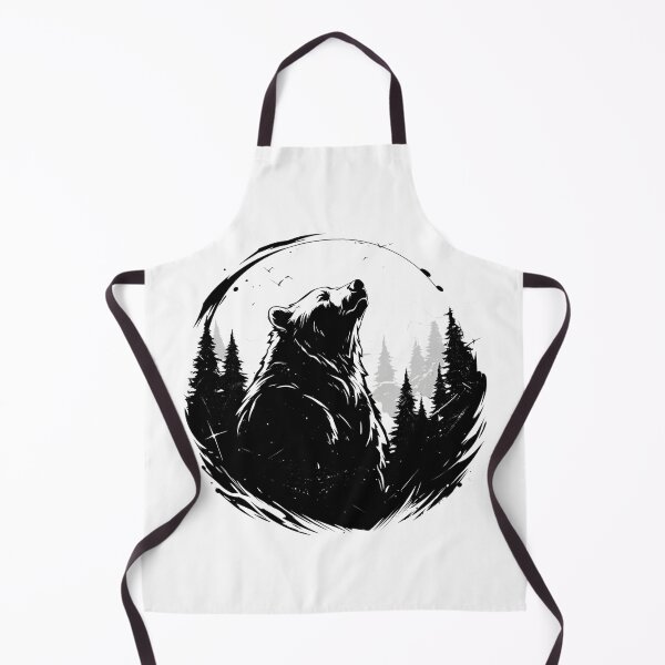 Item preview, Silhouette black and white bear // Aesthetic bear // bear Portrait // yin yang designed and sold by SMARTKIT DESIGNAGENCY.