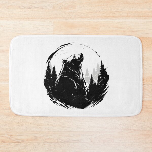 Item preview, Silhouette black and white bear // Aesthetic bear // bear Portrait // yin yang designed and sold by SMARTKIT  DESIGNAGENCY.