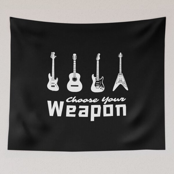 Item preview, Choose your weapon Guitar (dark) designed and sold by aipolohu.