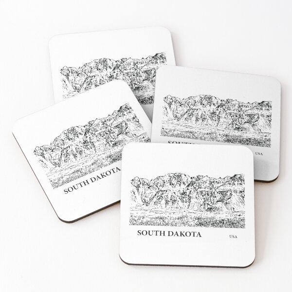 Item preview, South Dakota USA designed and sold by Lakeric Cityscapes.