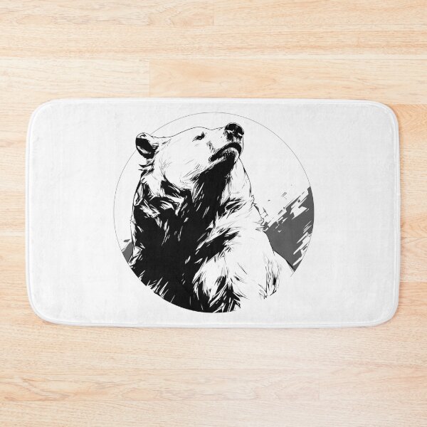 Item preview, Silhouette black and white bear // Aesthetic bear // bear Portrait // yin yang designed and sold by SMARTKIT  DESIGNAGENCY.