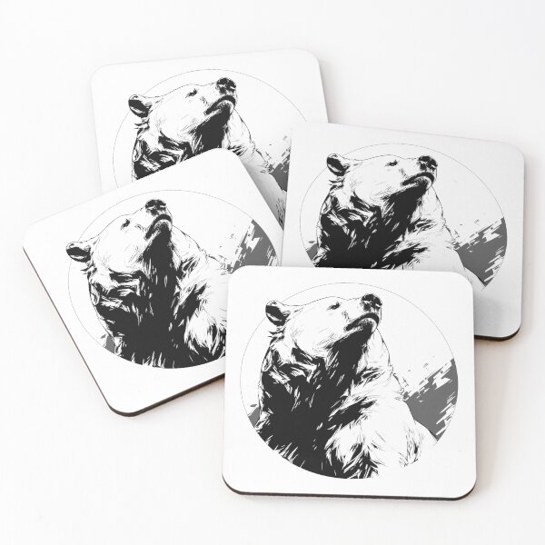 Item preview, Silhouette black and white bear // Aesthetic bear // bear Portrait // yin yang designed and sold by SMARTKIT  DESIGNAGENCY.