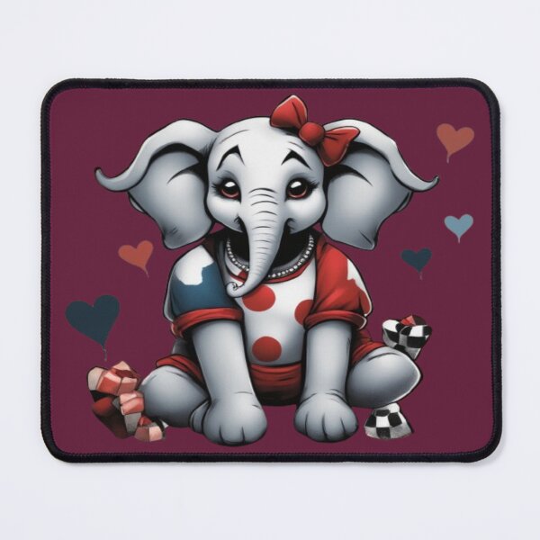 Item preview, Harley The Elephant , Product Colour: Plum designed and sold by Midnight Veil Designs.