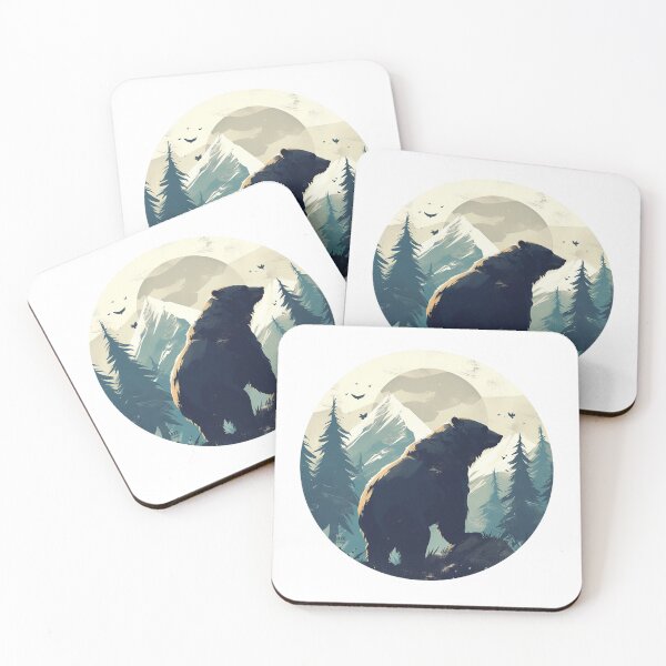 Item preview, Silhouette black and white bear // Aesthetic bear // bear Portrait // yin yang designed and sold by SMARTKIT  DESIGNAGENCY.