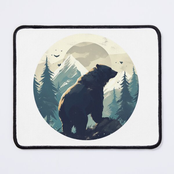 Item preview, Silhouette black and white bear // Aesthetic bear // bear Portrait // yin yang designed and sold by SMARTKIT  DESIGNAGENCY.