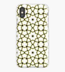 Abstract repeating ornate geometric luxury pattern iPhone Case
