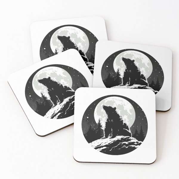 Item preview, Silhouette black and white bear // Aesthetic bear // bear Portrait // yin yang designed and sold by SMARTKIT  DESIGNAGENCY.