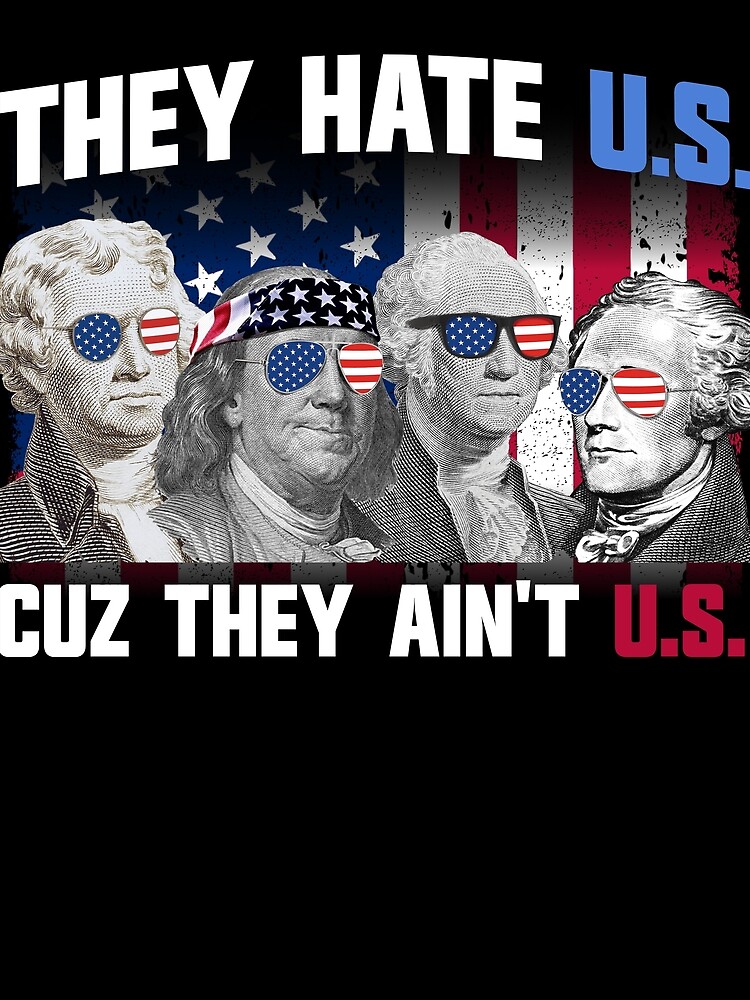 Thumbnail 3 von 3, Tuch, They Hate US Cuz They Ain't US Founding Fathers 4th of July Gear designt und verkauft von DynamicDesign.