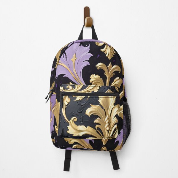 Item preview, Lilac, Black & Gold Damask designed and sold by DesignsByPrnces.