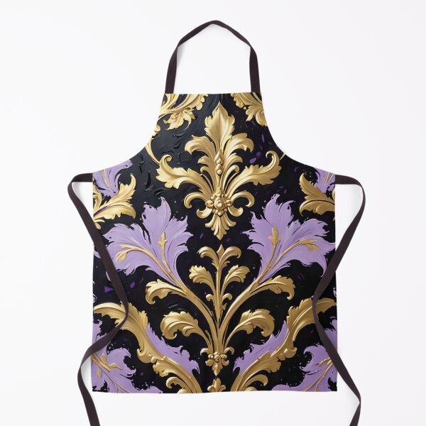 Item preview, Lilac, Black & Gold Damask designed and sold by DesignsByPrnces.