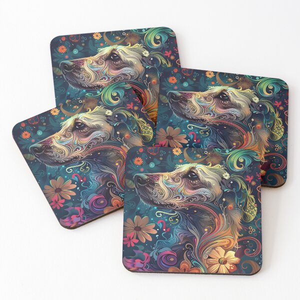 Item preview, Trippy Rough Coated Lurcher designed and sold by OccultDreams.
