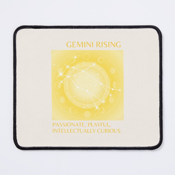 Item preview, Gemini, Gemini Rising Sign, Gemini Zodiac, Yellow Aura Gradient designed and sold by Magic Love Art Print.