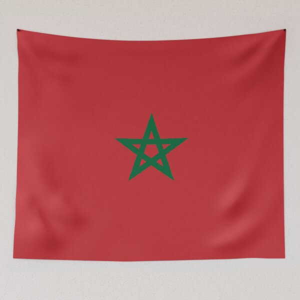 Item preview, Morocco Flag designed and sold by Candie-Shop.