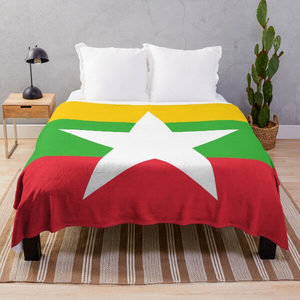 Item preview, Myanmar Flag designed and sold by Candie-Shop.