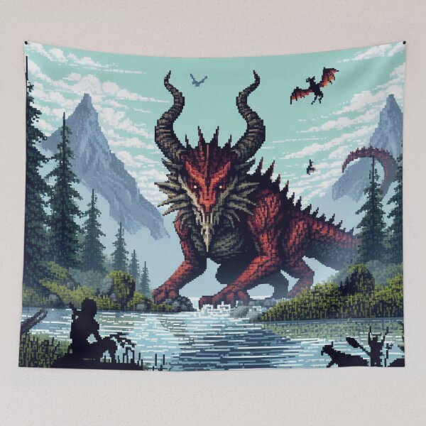 Item preview, Skyrim Huge Red Dragon designed and sold by Jake-Carter0.